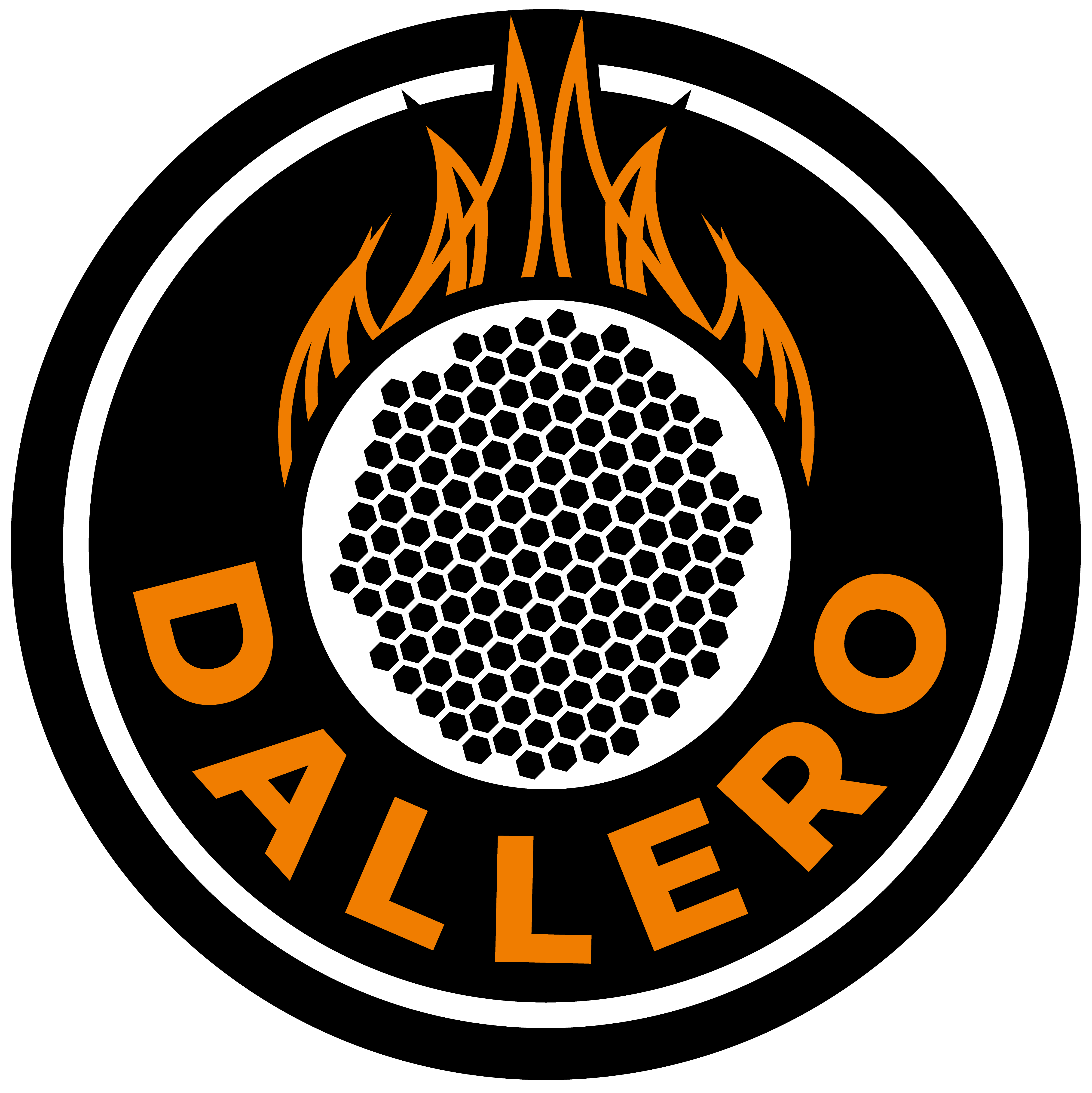 LOGO DALLERO FD NOIR ORANGE BLANC